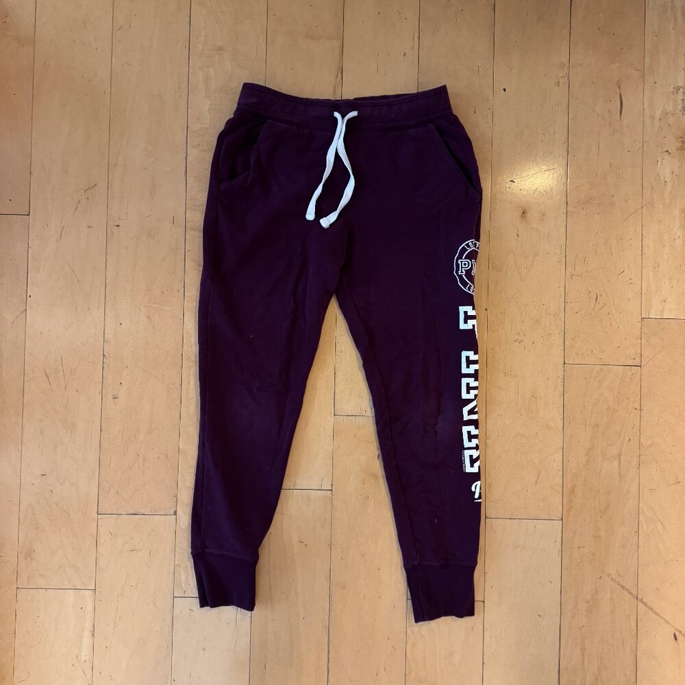 PINK Maroon Joggers